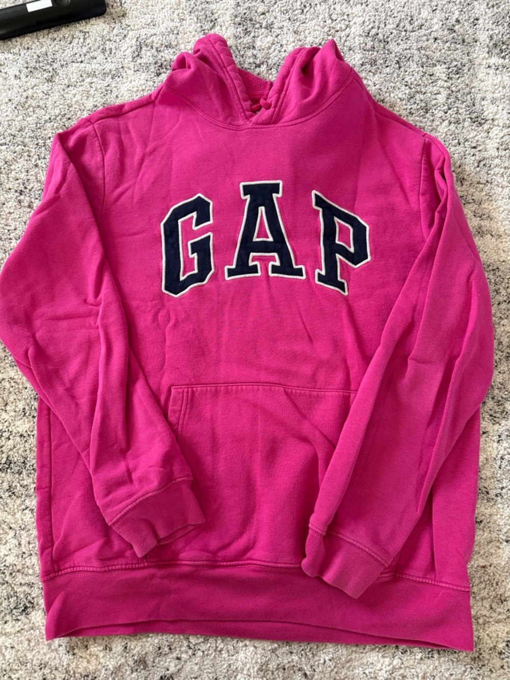 GAP Hot Pink Hoodie with Navy Logo
